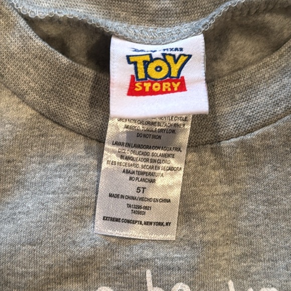 Toy Story Disney Pixar Sweatshirt- Gray, Red, and Dark Gray - Picture 2 of 2